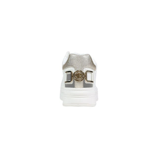 White Polyethylene Platform Sneakers