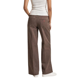 Beige Lyocell Flared Pants