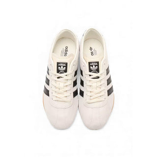 Black And White Suede Leather Athletic Sneakers