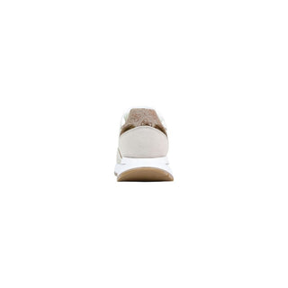 Beige Polyethylene Athletic Sneakers
