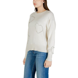 Cream Viscose Sweatshirt