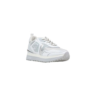 White Artificial Leather Chunky Sneakers