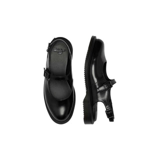 Black Leather Flat Sandals