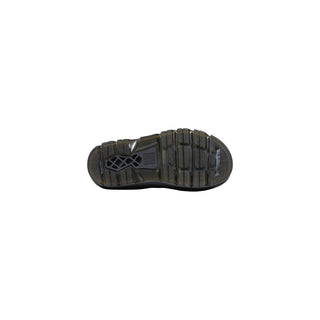 Black Leather Flat Sandals