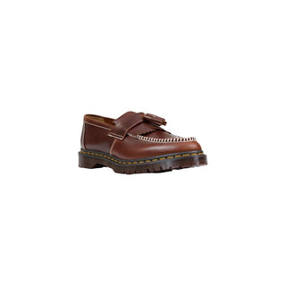Brown Leather Slip-On Loafers