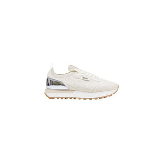 Beige Polyester Athletic Sneakers