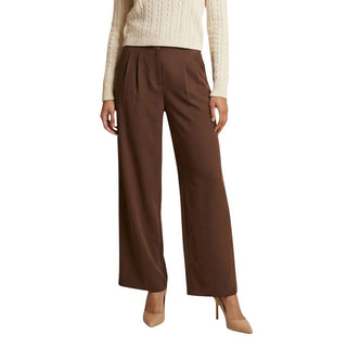 Brown Recycled Polyester Casual Pants