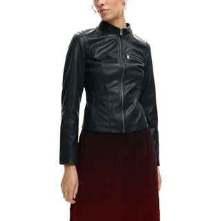 Black Polyethylene Leather Jacket