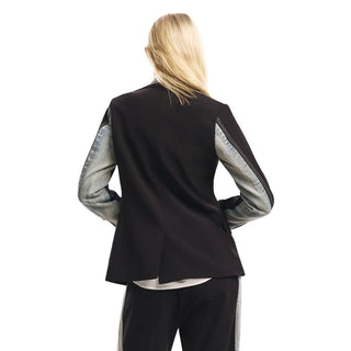 Black Cotton Blazer