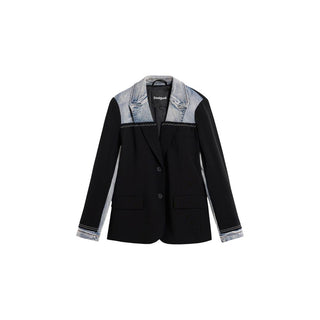 Black Cotton Blazer