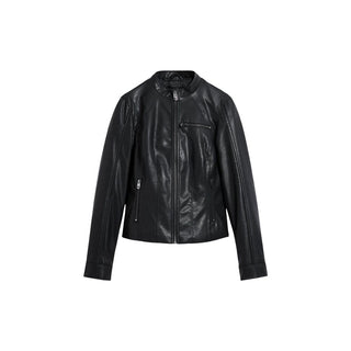 Black Polyethylene Leather Jacket