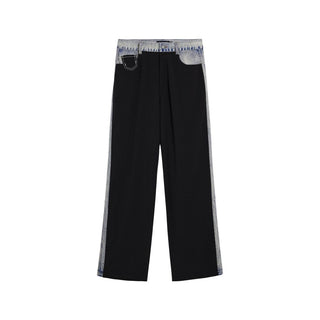 Black Polyester Pants