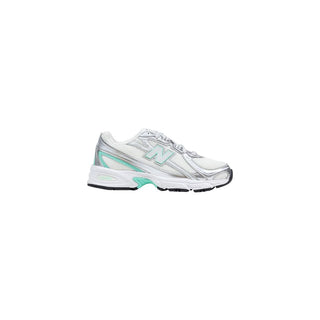 Silver Synthetic Athletic Sneakers