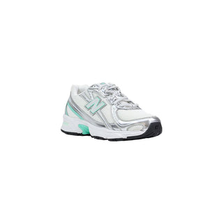 Silver Synthetic Athletic Sneakers