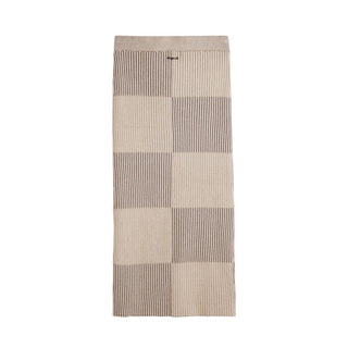 Beige Viscose Long Skirt