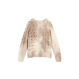Beige Marabou Sweatshirt