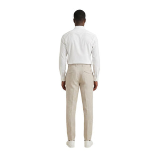 Beige Linen Casual Pants