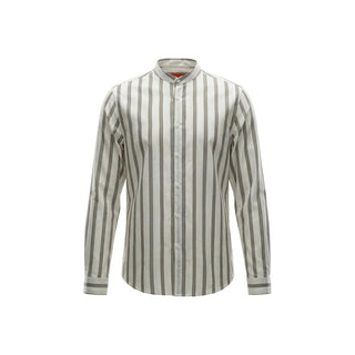 White Cotton Pattern Shirt