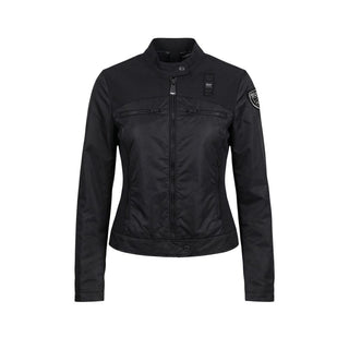 Black Polyamide Biker Jacket