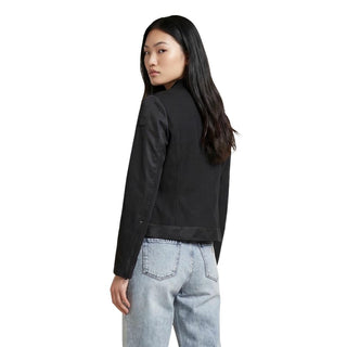 Black Polyamide Biker Jacket