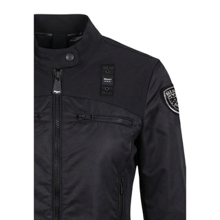 Black Polyamide Biker Jacket