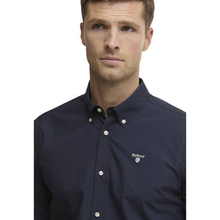 Blue Cotton Dress Shirt