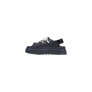 Black Polyethylene Flat Sandals