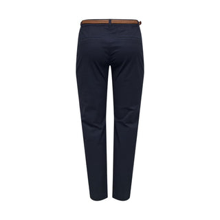 Blue Cotton Chino Pants