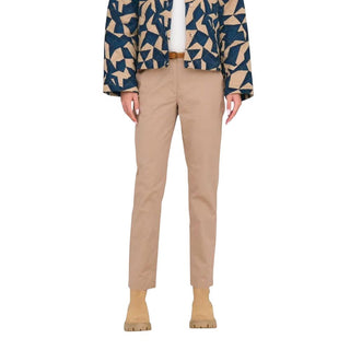 Beige Cotton Chino Pants