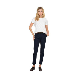 Blue Cotton Chino Pants