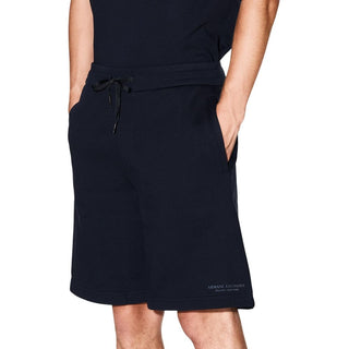 Blue Cotton Knee Length