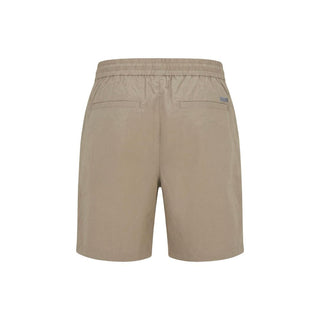 Beige Cotton Knee Length