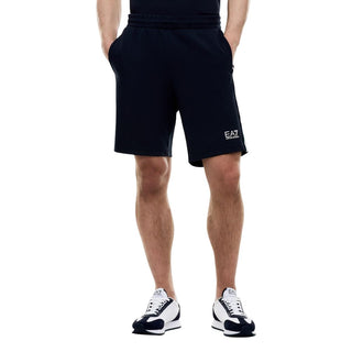 Blue Cotton Knee Length
