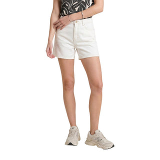 Cream Cotton Short And Mini Shorts