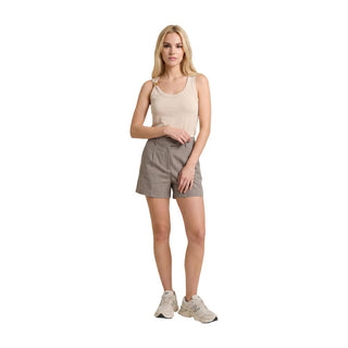 Beige Recycled Polyester Bermuda Shorts