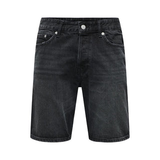 Black Denim Shorts