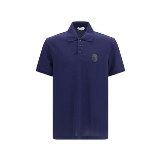 Blue Cotton Polo Shirt