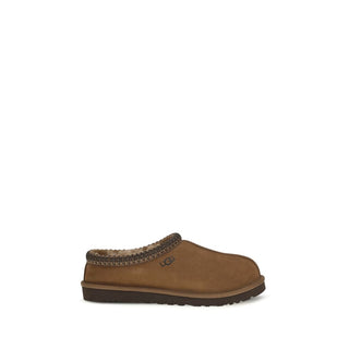 Brown Nubuc Leather Clogs