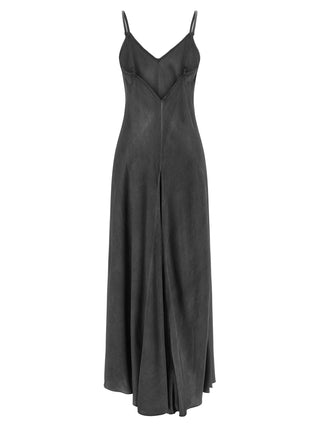 Black Viscose Long Dress