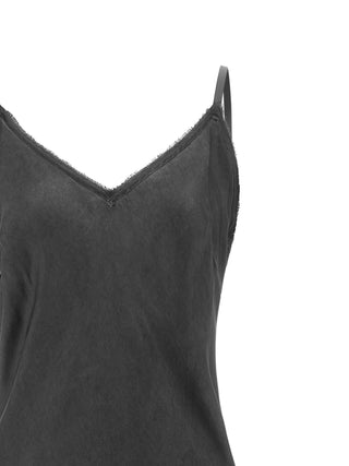 Black Viscose Long Dress