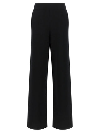 Black Wool Casual Pants