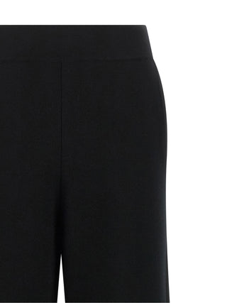 Black Wool Casual Pants
