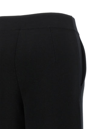 Black Wool Casual Pants