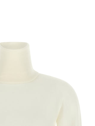 White Virgin Wool Cardigan