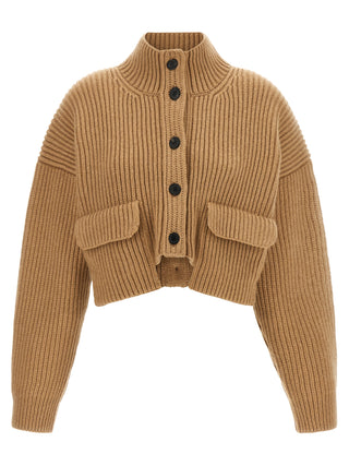 Beige Cashmere Cardigan