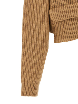 Beige Cashmere Cardigan