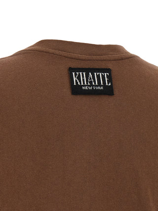 Brown Cotton T-Shirt