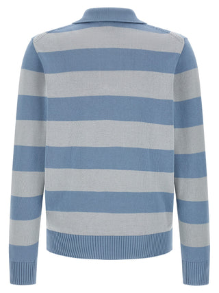 Blue Cotton Polo Shirt