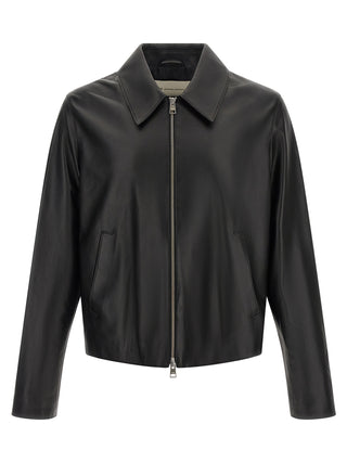 Black Lamb Leather Leather Jacket