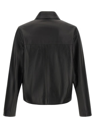 Black Lamb Leather Leather Jacket